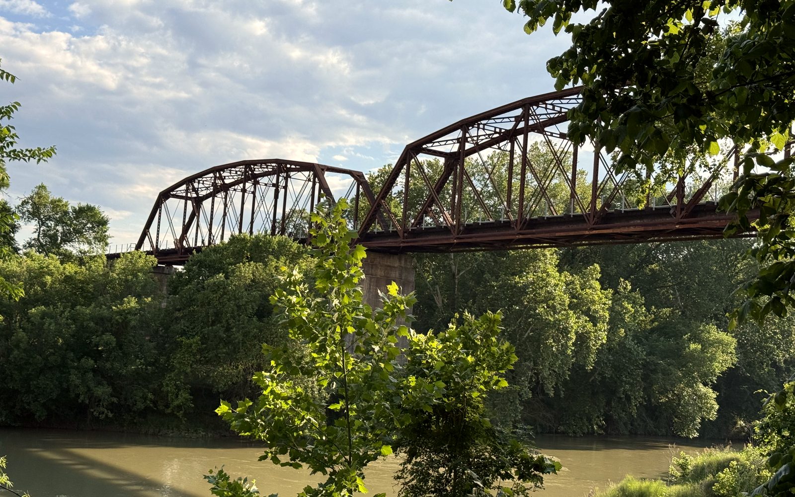 The Colorado River in Bastrop, Texas